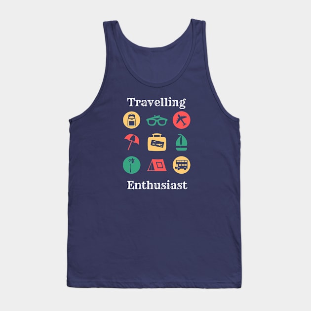 Travelling Enthusiast Tank Top by HuntersDesignsShop